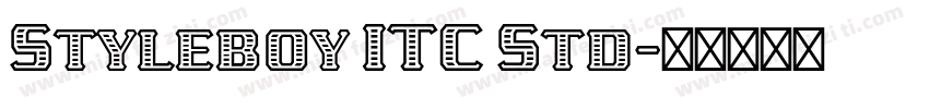 Styleboy ITC Std字体转换